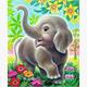 Diamond Painting Elefant 25 x 30 cm mit Rahmen