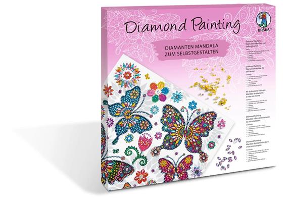 Diamond Painting Mandala Set 9 (Schmetterlinge)