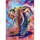 Diamond Painting Set DP2280249 Elephant 50 x 40 cm, eckige Steine