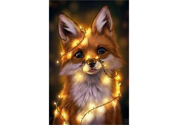 Diamond Painting Set GD75811 Fox 35 x 25 cm