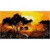 Diamond Painting Set GD79066 Elephants 25 x 35 cm