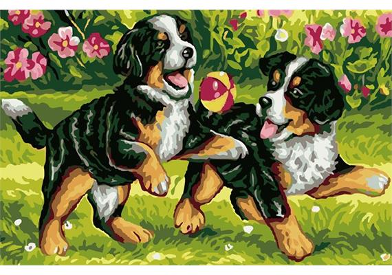 Diamond Painting Set GD82469 Dogs 25 x 35 cm