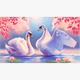 Diamond Painting Set MR12224 Swans 15 x 25 cm