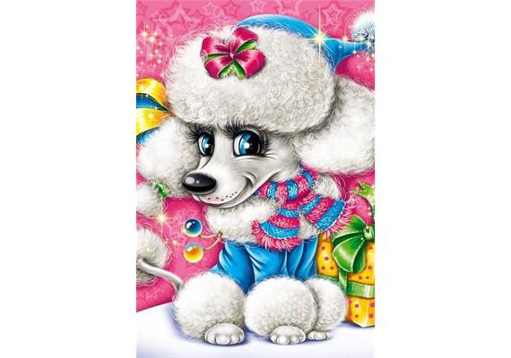 Diamond Painting Set MR12265 Dog 15 x 25 cm