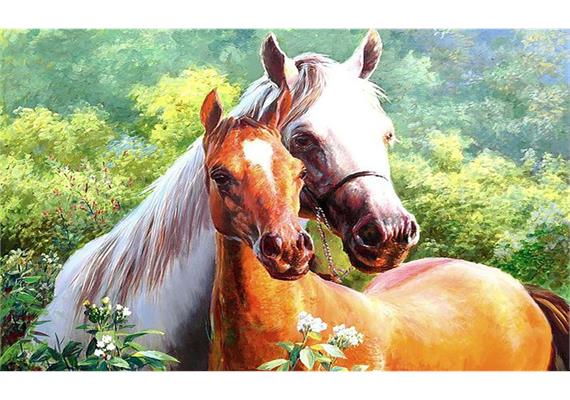 Diamond Painting Set MR24341 Horses 15 x 25 cm