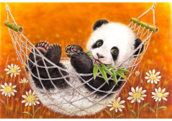 Diamond Painting Set Q369 Panda 20 x 30 cm