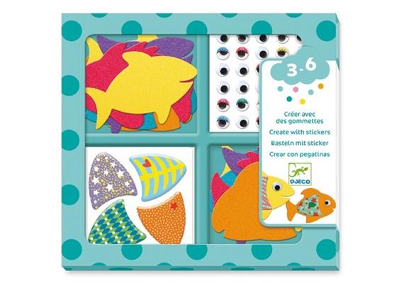 Djeco 09052 Stickerbilder Fische