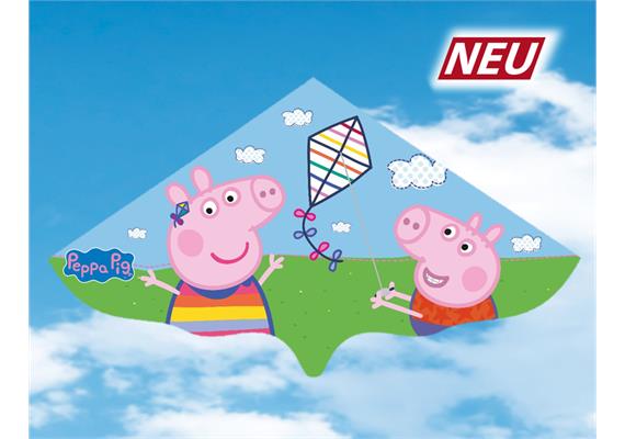 Einleinerdrachen Peppa Pig 115 cm x 63 cm