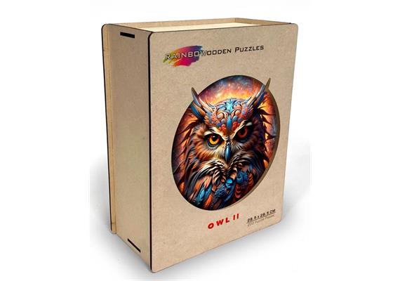 Eureka RainboWooden Puzzle Owl II/Eule II - 200 Teile