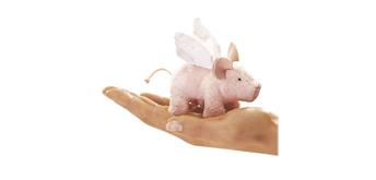 Folkmanis Handpuppe 2685 - Mini Schwein mit Flügeln