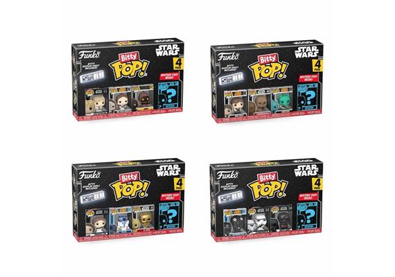 Funko Figur Bitty POP STAR WARS 4-er Pack assortiert