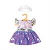 Heless 2131 Kleid Fee und Einhorn Wendepailletten 35 - 45 cm