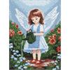 ideyka AMC7938 Diamond Painting - Ein Engel im Garten 30 x 40 cm