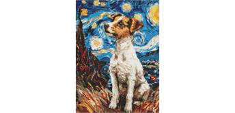 ideyka AMC8018 Diamond Painting - Bezaubernder Jack Russell 30 x 40 cm