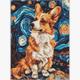 ideyka AMC8023 Diamond Painting - Entzückender Corgi 30 x 40 cm