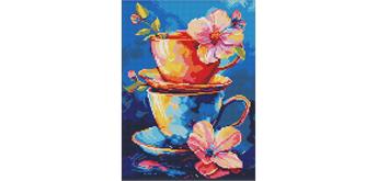 ideyka AMC8038 Diamond Painting - Das Geheimnis der Teeparty 30 x 40 cm