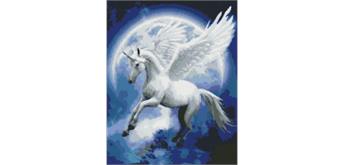 ideyka AMO7094 Diamond Painting - Einhorn mit Rahmen 40 x 50 cm