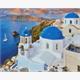 ideyka AMO7173 Diamond Painting - Santorini mit Rahmen 40 x 50 cm