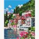 ideyka AMO7227 Diamond Painting - Comersee mit Rahmen 40 x 50 cm