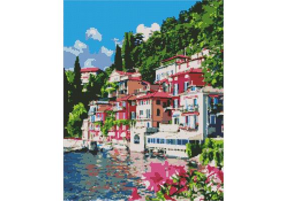 ideyka AMO7227 Diamond Painting - Comersee mit Rahmen 40 x 50 cm