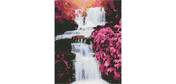 ideyka AMO7236 Diamond Painting - Wasserfall mit Rahmen 40 x 50 cm