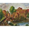 ideyka AMO7341 Diamond Painting - Provinz mit Rahmen 40 x 50 cm