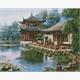 ideyka AMO7342 Diamond Painting - Chinesisches Haus mit Rahmen 40 x 50 cm