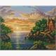 ideyka AMO7345 Diamond Painting - Sonnennuntergang mit Rahmen 40 x 50 cm