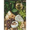 ideyka AMO7378 Diamond Painting - Weisswein mit Käse mit Rahmen 30 x 40 cm