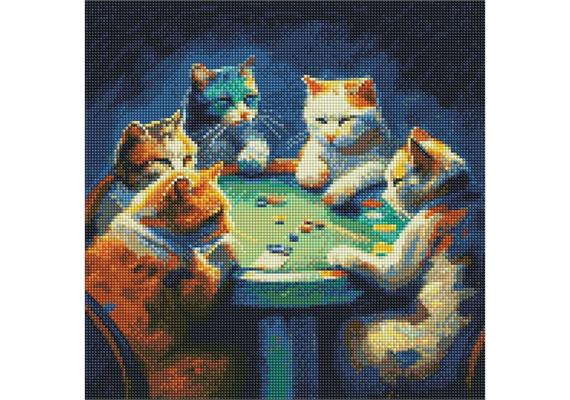 ideyka AMO7522 Diamond Painting - Glücksspiel mit Rahmen 40 x 40 cm