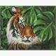 ideyka AMO7586 Diamond Painting - Amur-Tiger mit Rahmen 40 x 50 cm