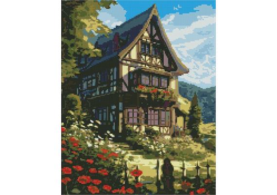 ideyka AMO7663 Diamond Painting - Märchen in den Bergen mit Rahmen 40 x 50 cm