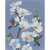 ideyka AMO7713 Diamond Painting - Blühende Orchideen mit Rahmen 40 x 50 cm