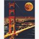 ideyka AMO7739 Diamond Painting - Golden Gate Bridge mit Rahmen 40 x 50 cm