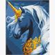 ideyka AMO7766 Diamond Painting - Magisches Einhorn mit Rahmen 40 x 50 cm