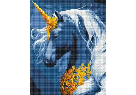 ideyka AMO7766 Diamond Painting - Magisches Einhorn mit Rahmen 40 x 50 cm