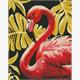 ideyka AMO7840 Diamond Painting - Anmutiger Flamingo mit Rahmen 40 x 50 cm