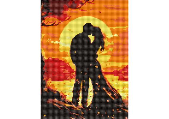 ideyka AMO7987 Diamond Painting - Romantik der Sinne mit Rahmen 30 x 40 cm