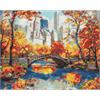 ideyka AMO8076 Diamond Painting - Goldener Park 40 x 50 cm