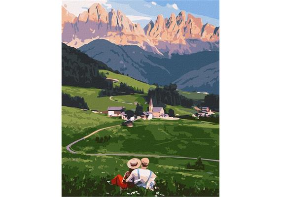 ideyka KHO2854 Malen nach Zahlen - Magisches Italien 50 x 40 cm