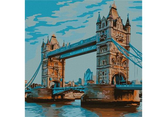 ideyka KHO3598 Malen nach Zahlen - Tower Bridge 50 x 50 cm