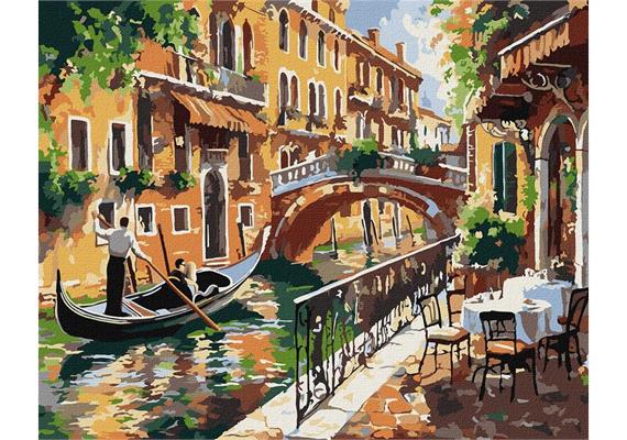 ideyka KHO3661 Malen nach Zahlen - Venezianische Ruhe 40 x 50 cm