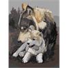 ideyka KHO4385 Malen nach Zahlen - Wolfs Delikatesse 30 x 40 cm