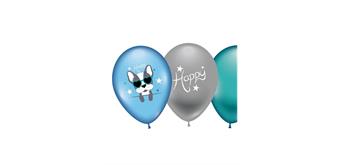 Karaloon - 6 Ballons Happy Dog ohne Füllung