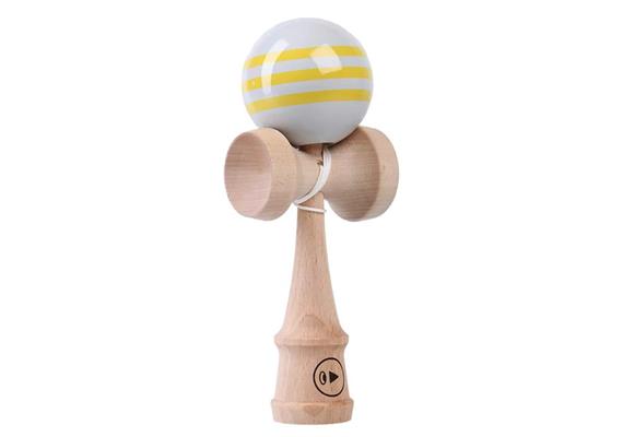 Kendama A1878 Play Pro grau/gelb gestreift