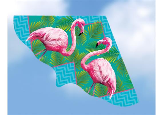 Kinderdrachen Flamingo 115 x 63 cm