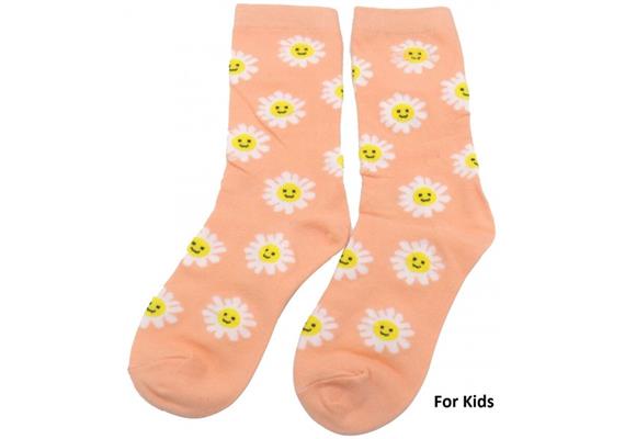 Kindersocken 633-002 Grösse 33 - 38 cm - Blumen