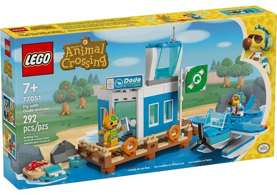 LEGO® Animal Crossing™ 77051 Flieg mit Dodo Airlines