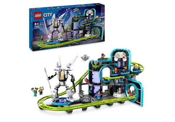 LEGO® City 60421 Achterbahn mit Roboter-Mech