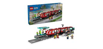 LEGO® City 60423 Strassenbahn mit Haltestelle